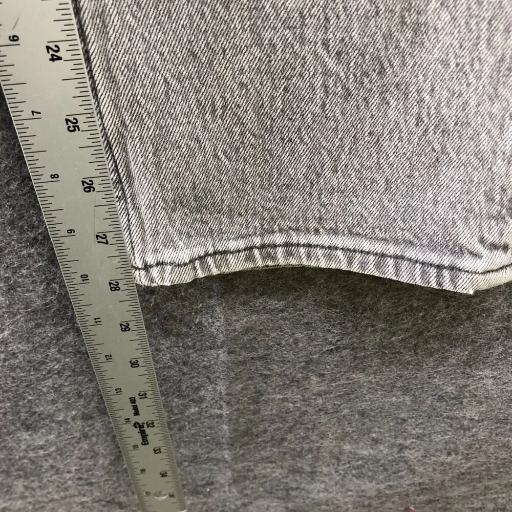 Abercrombie & Fitch 90s Ultra High Rise Curve Love Jeans Women 24/00S Gray Denim - Picture 8 of 10